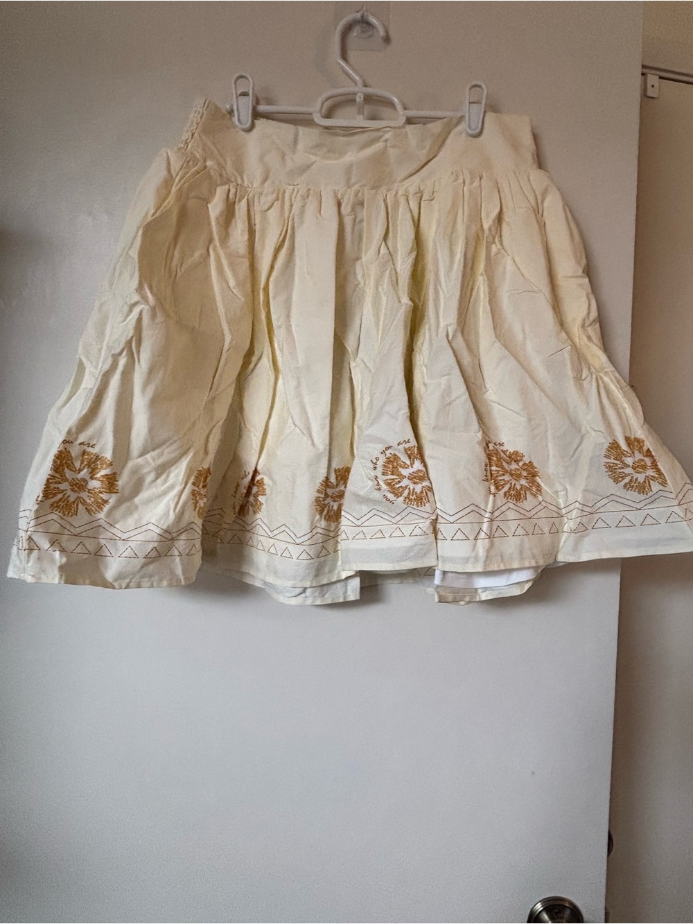 Her Universe Moana Skirt with Gold Embroidered Hem, size 14